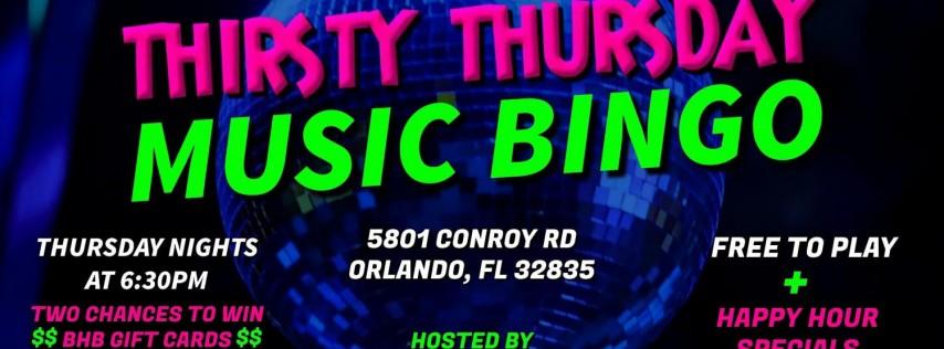 THIRSTY THURSDAY MUSIC BINGO @ THE BLOODHOUND BREW - FREE TO PLAY!!!