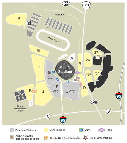 PARKING: New York Giants vs. Detroit Lions