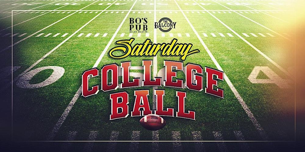 Saturday College Ball at Bo's Pub on Las Olas in Fort Lauderdale