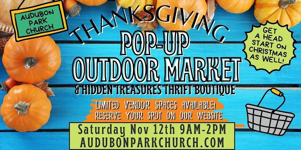 Thanksgiving Pop Up Market
Sat Nov 12, 9:00 AM - Sat Nov 12, 2:00 PM
in 7 days