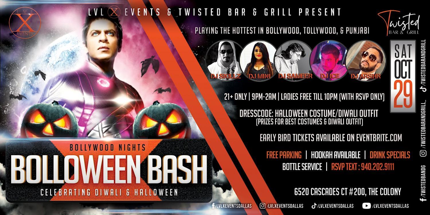 Bollywood Nights - Bolloween Bash (Celebrating Diwali & Halloween)
Sat Oct 29, 9:00 PM - Sun Oct 30, 2:00 AM
in 8 days