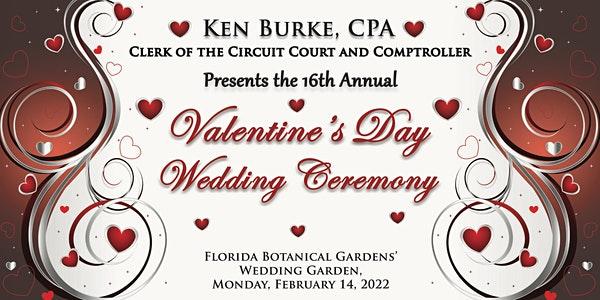 Pinellas Clerk of Circuit Court 16th Annual Valentine's Day Wedding