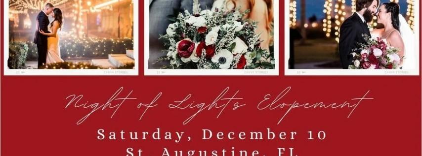 St. Augustine Night of Lights Elopement