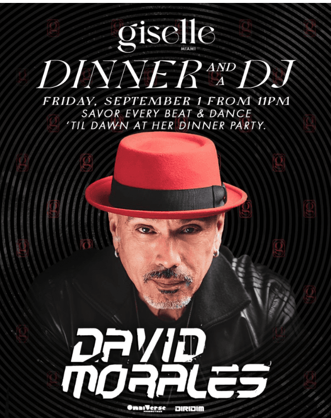 Giselle Miami Presents Dinner and a DJ | Friday, September 1