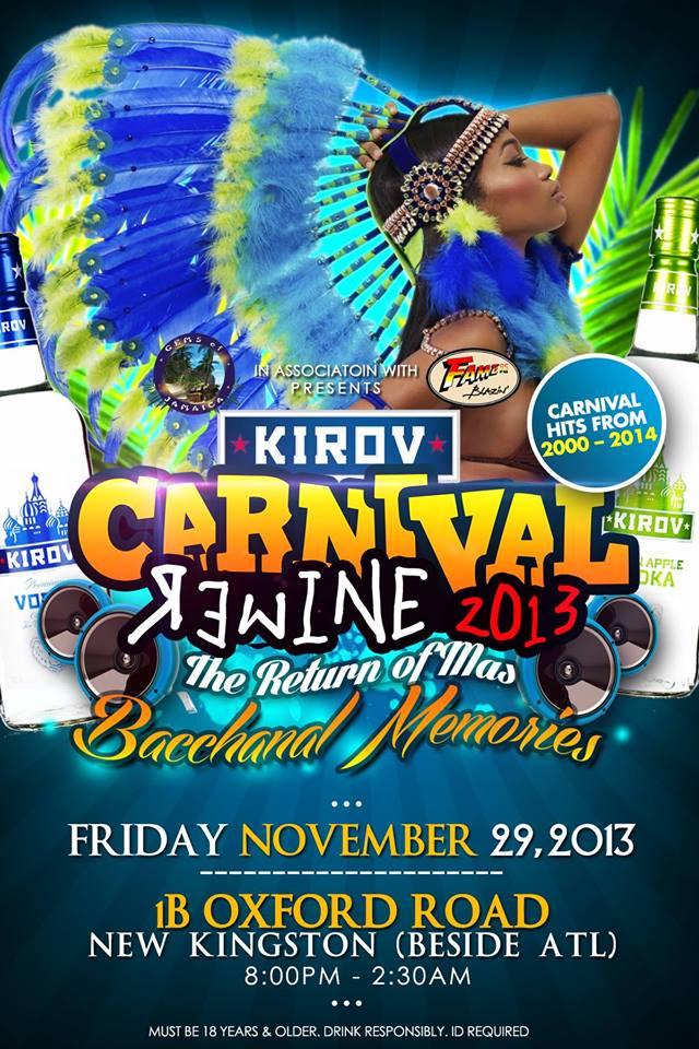 CARNIVAL REWINE,"THE RETURN OF MAS"...BACCHANAL MEMORIES