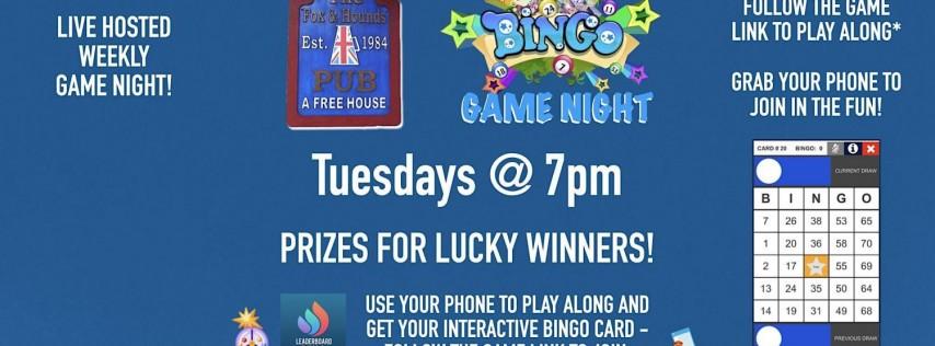 BINGO Game Night | Fox & Hounds British Pub - Orlando FL