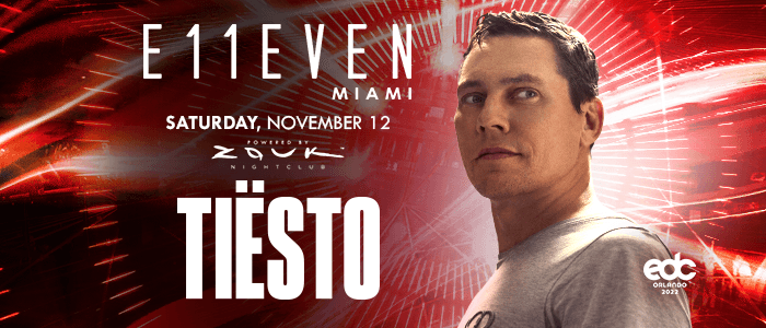 Tiësto
Sat Nov 12, 8:00 PM - Sun Nov 13, 10:00 AM
in 8 days