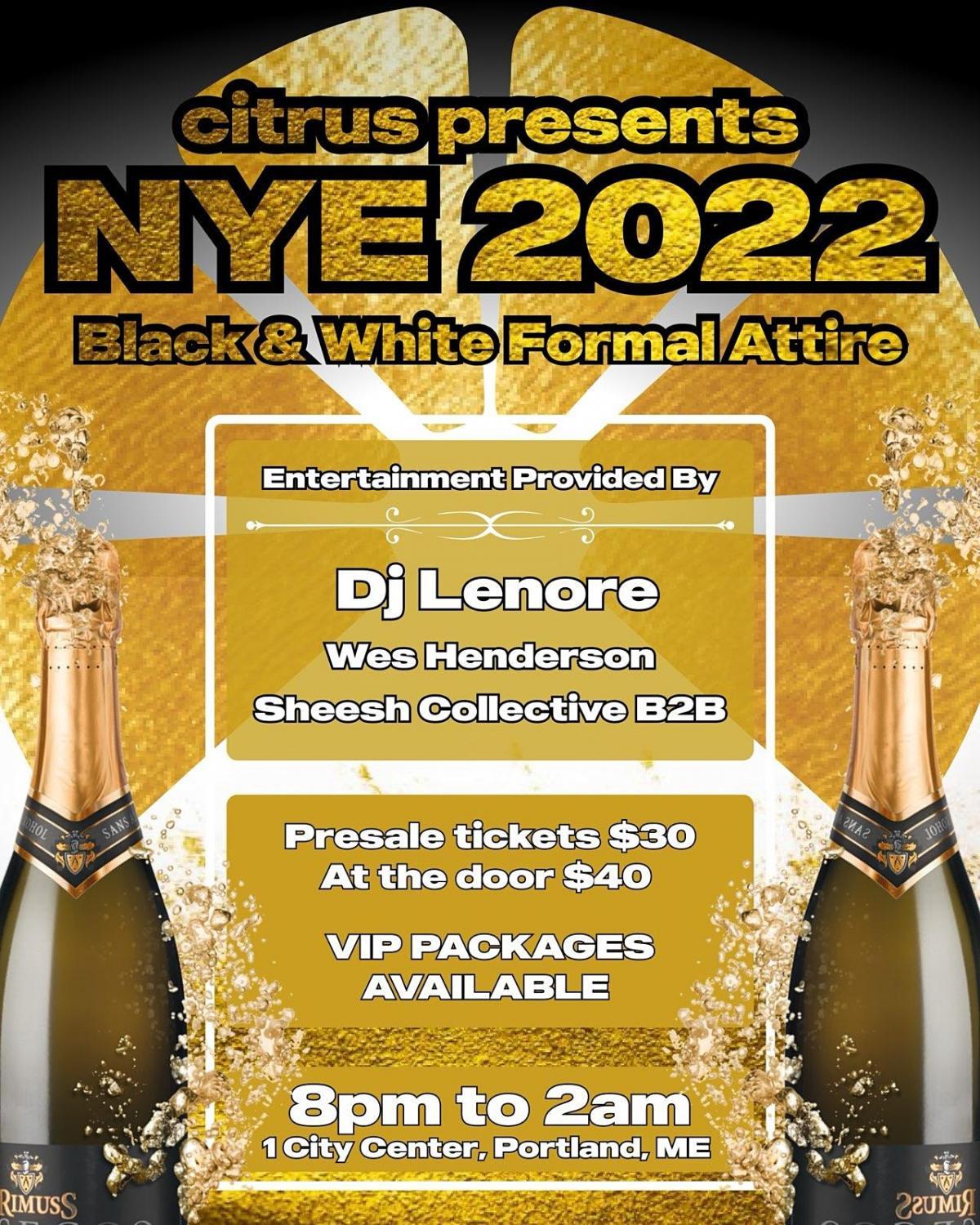 Citrus New Years Eve Black & White Formal