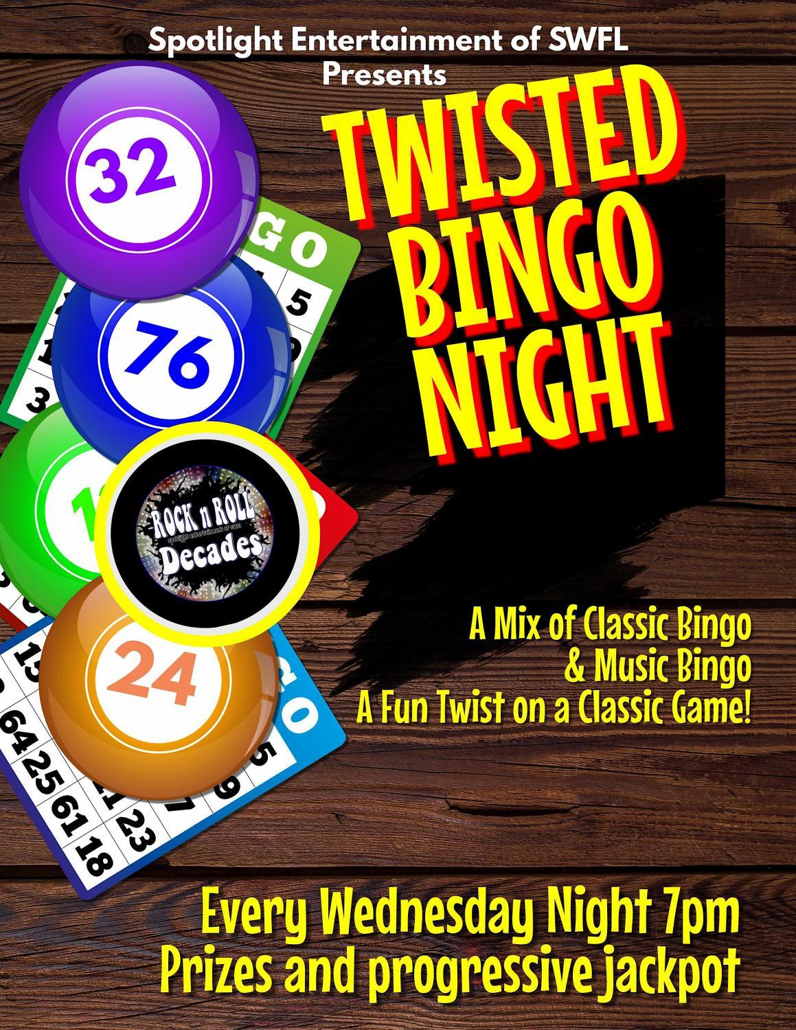 Monday Night Twisted Bingo