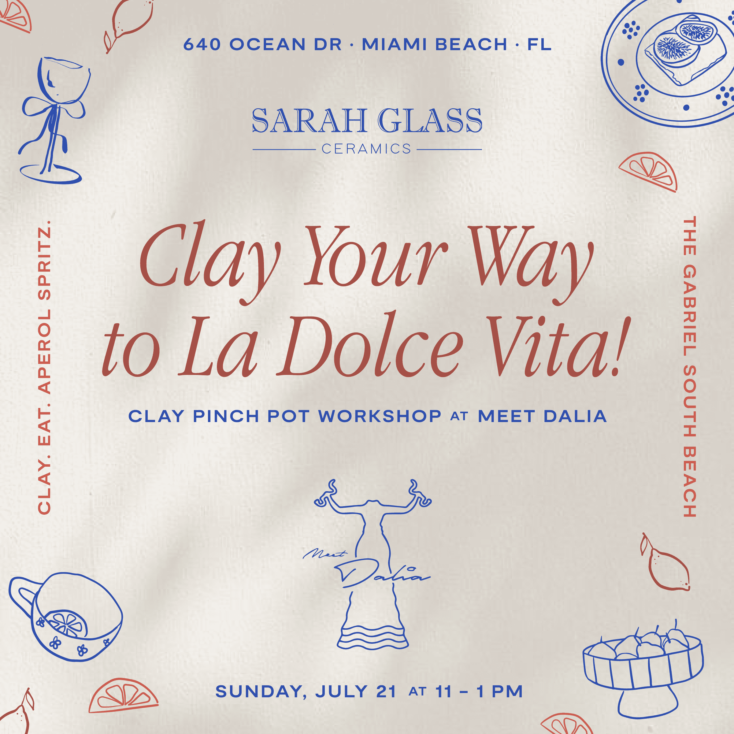 Gabriel South Beach Presents A Pinch of La Dolce Vita Workshop at Meet Dalia