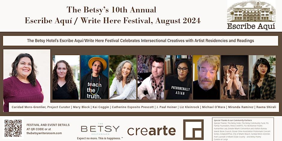 10th Annual Escribe Aquí Festival Closing Event at The Betsy Hotel