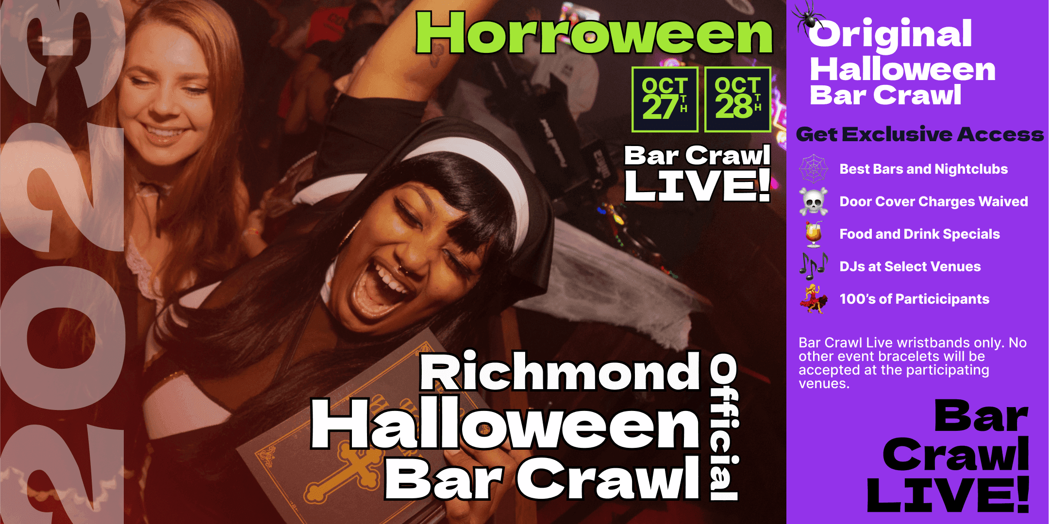 2023 Official Halloween Bar Crawl Richmond's Biggest Bar Event 2 Dates