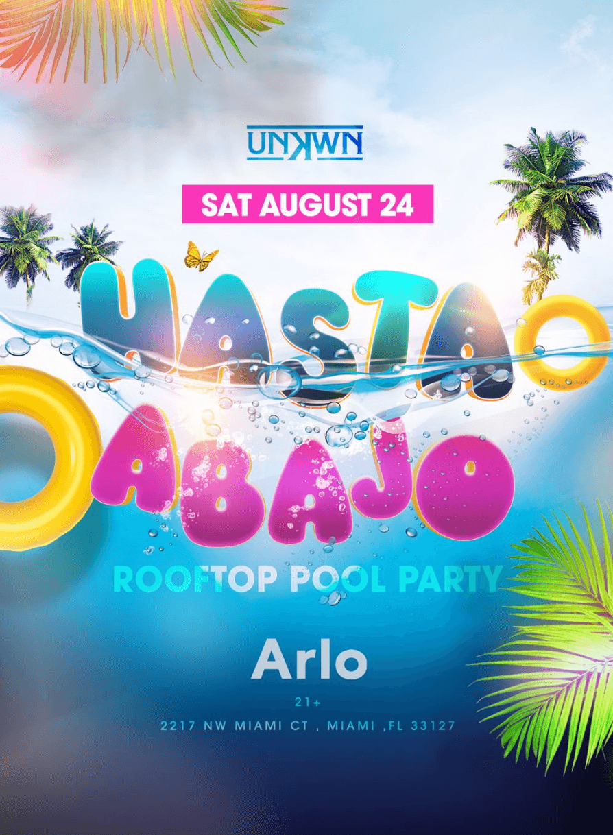 Hasta Abajo Pool Party @ ART Wynwood