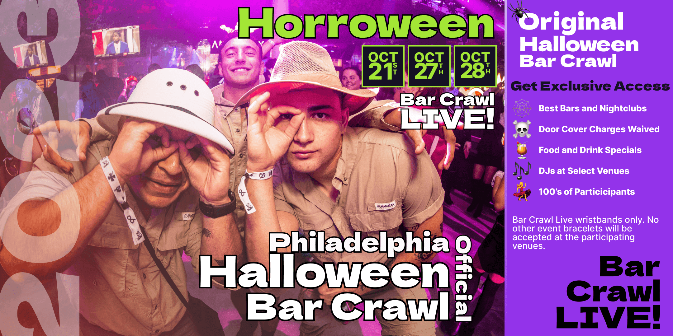 2023 Official Halloween Bar Crawl Philly's Biggest Bar Event 3 Dates