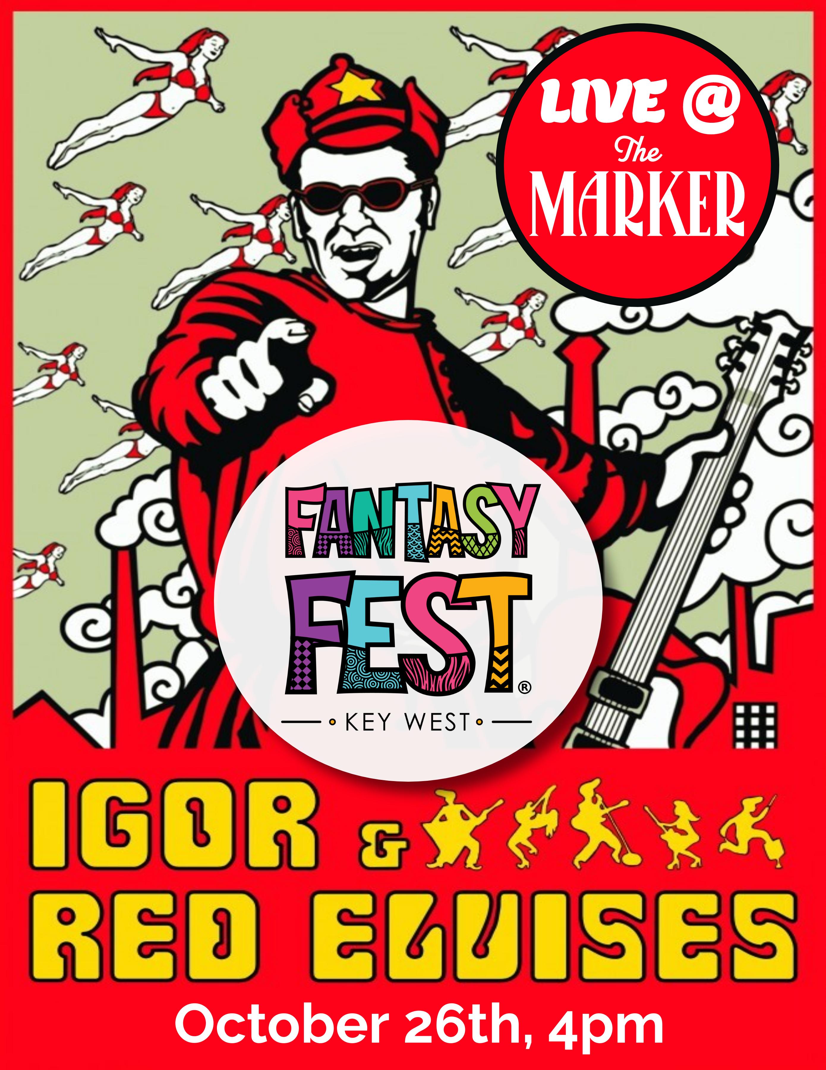 RED ELVISES Concert & Pool Party at The Marker Key West