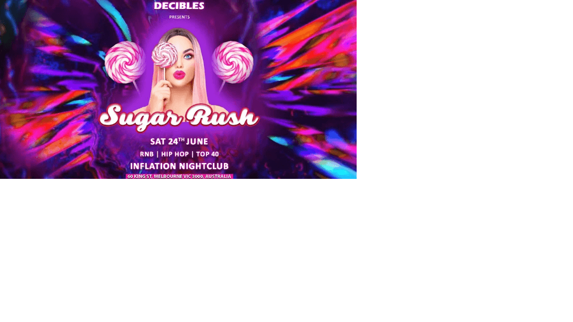 SUGAR RUSH: RNB, HIP HOP & Top 40, Extravangza at Decibles Club