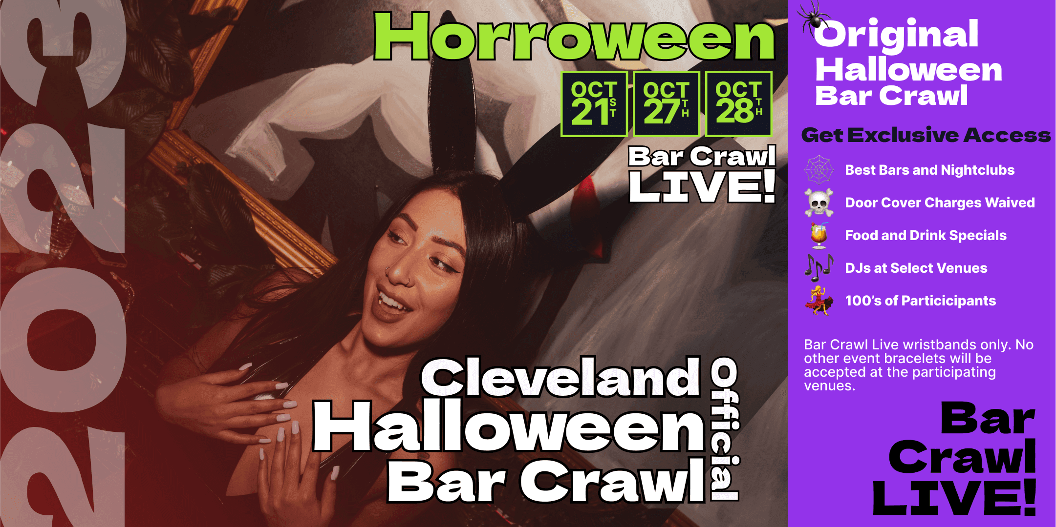 2023 Official Halloween Bar Crawl Cleveland's Original Pub Crawl 3 Dates