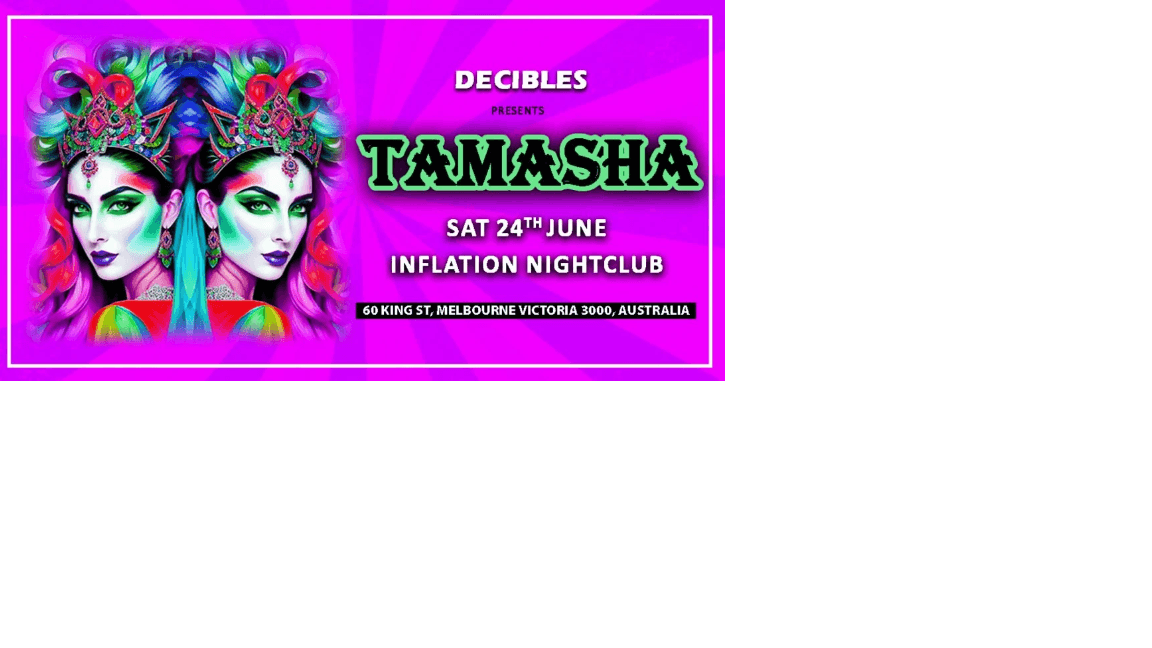 BOLLYWOOD TAMASHA at Inflation Nightclub, Melbourne