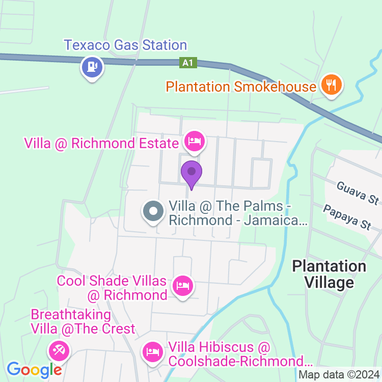 Map showing Richmond Estate