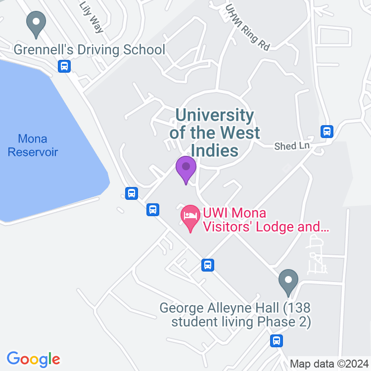 Map showing The University Chapel