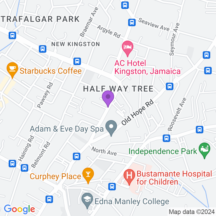 Map showing The Hub Coworking Ltd.