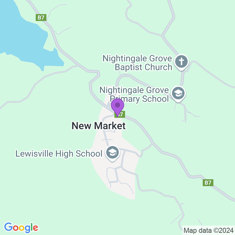 Map showing New Market Health Centre